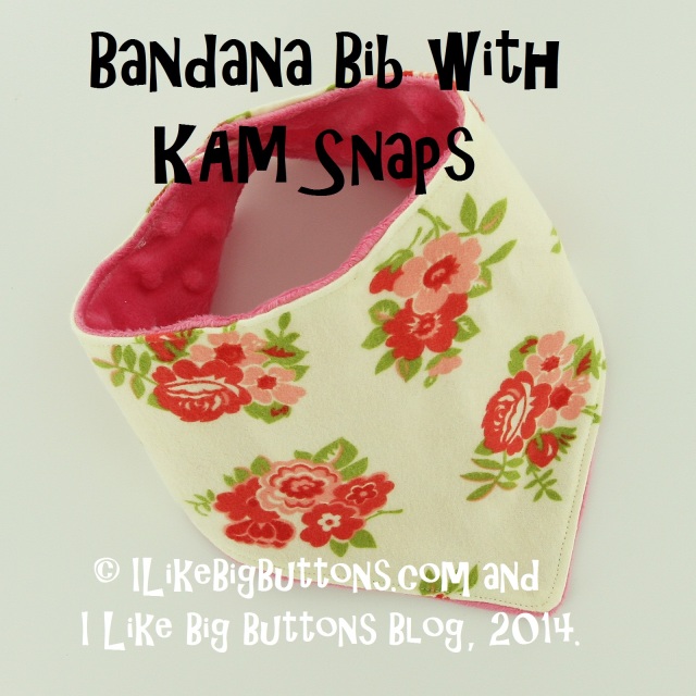 Bandana Bib with KAM Snaps title